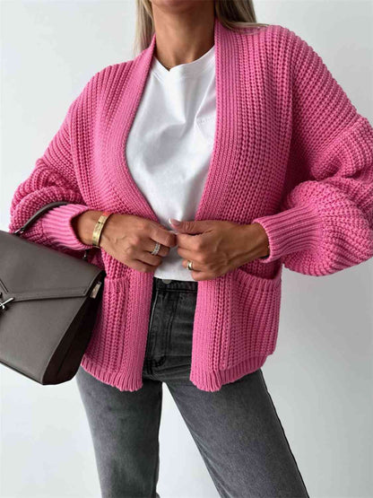 pink cardigan