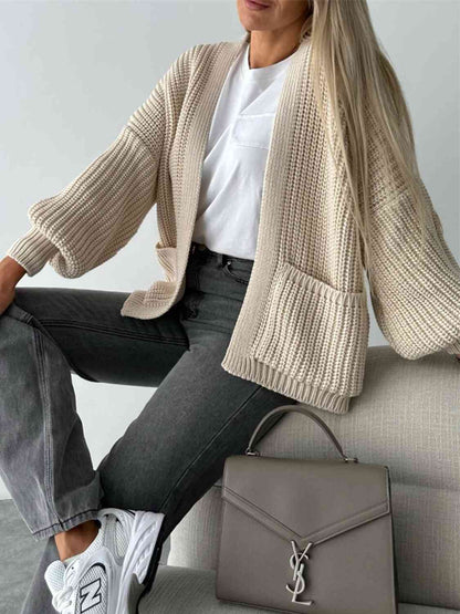 women's cardigan beige