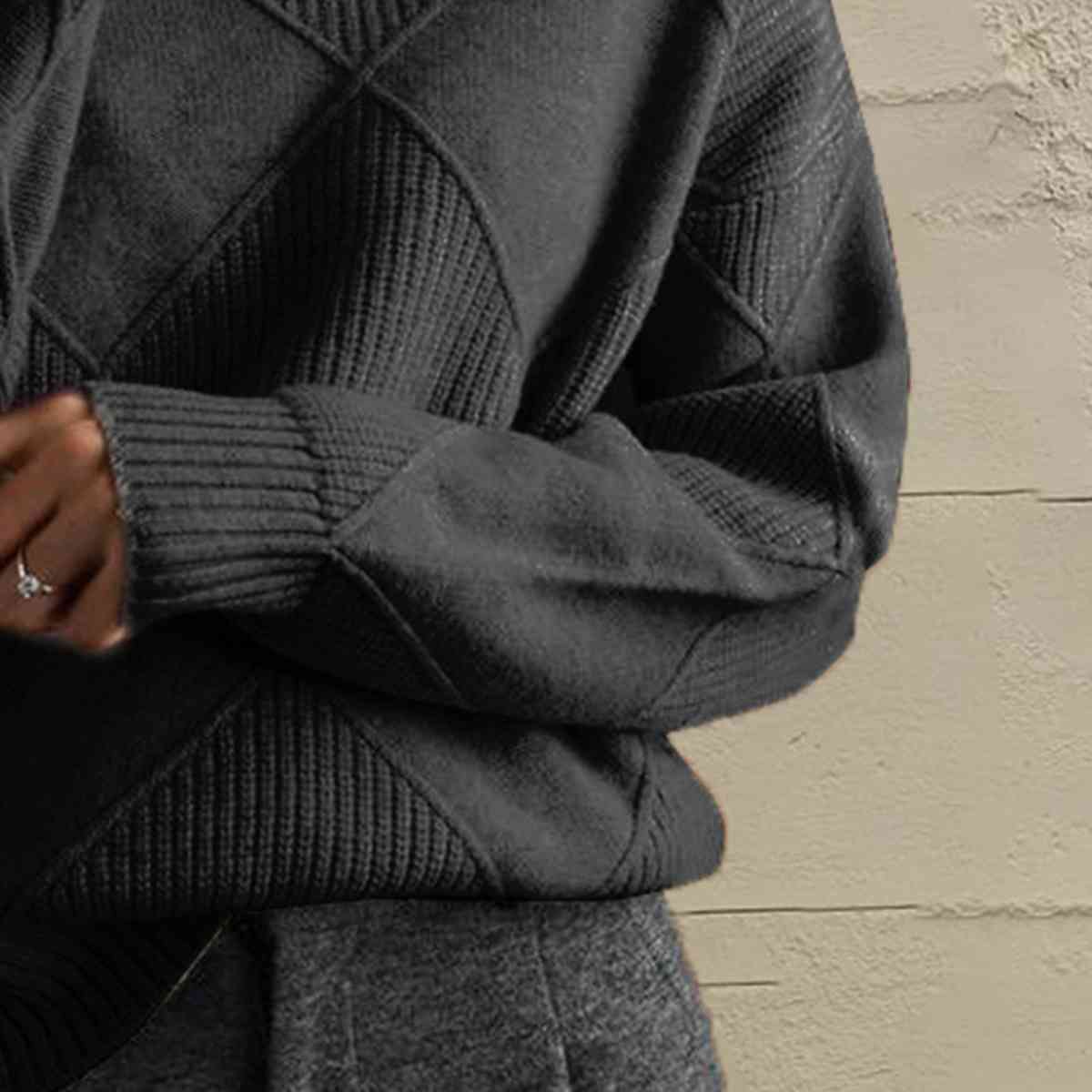Black Turtleneck Sweater