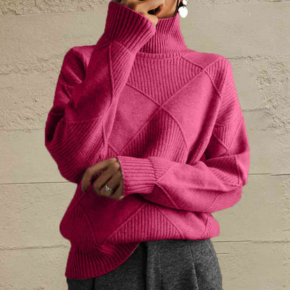 Pink Turtleneck