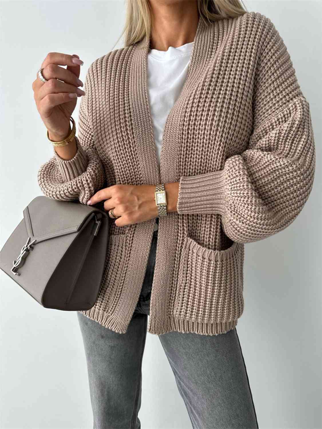 mocha cardigan for women