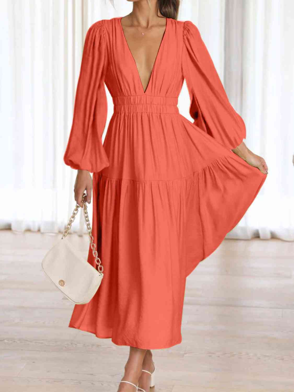 long sleeve maxi dress