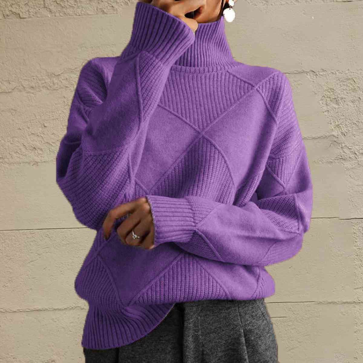 Purple Turtleneck