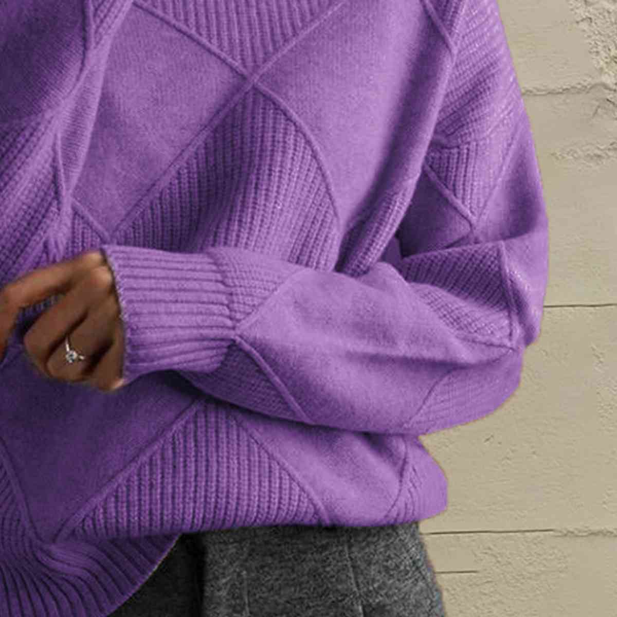 purple sweater for women