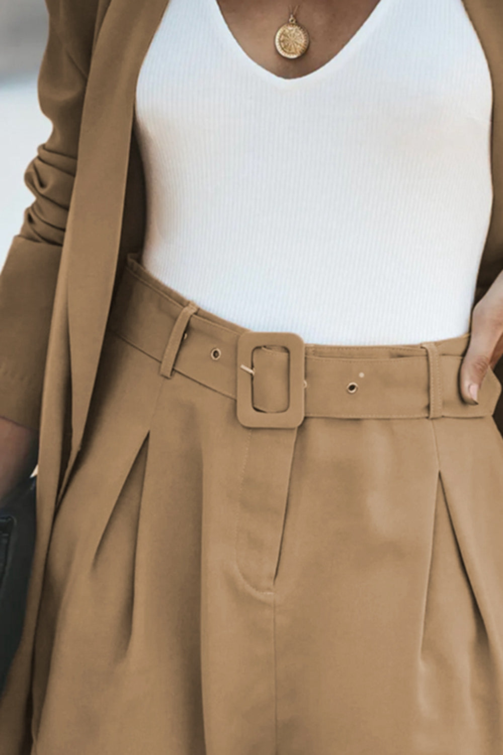 blazer and shorts set for women